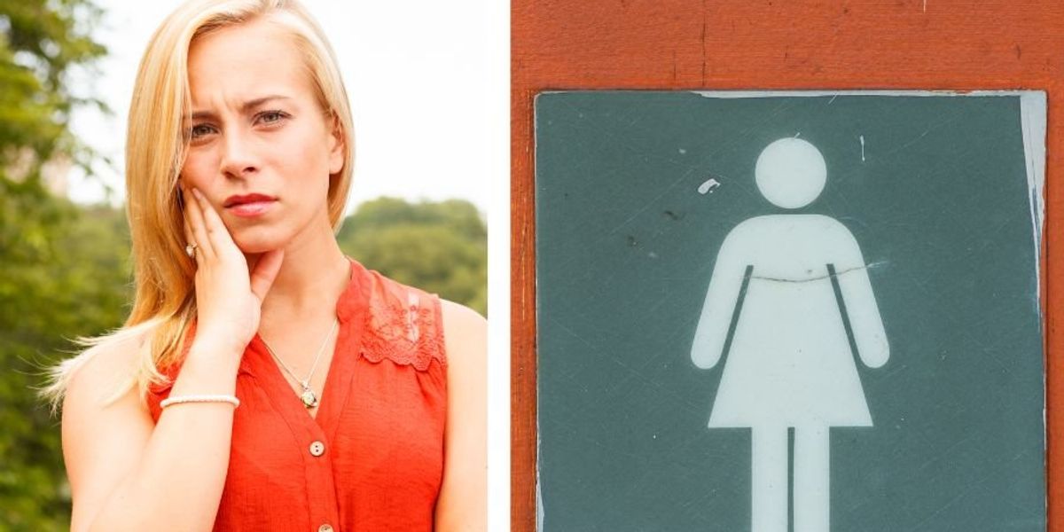Women spots alarming lock on the outside of women's restroom at Texas gas station