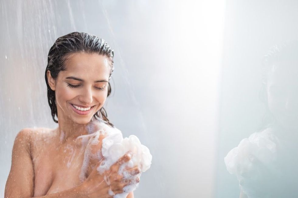 shower, morning shower, showering at in the morning, woman in shower