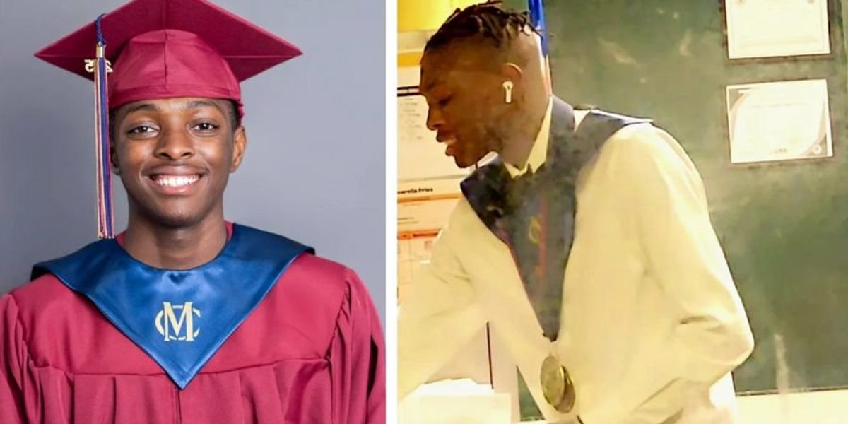 Stranger raises $180k for Burger King employee after he works shift still in graduation gear