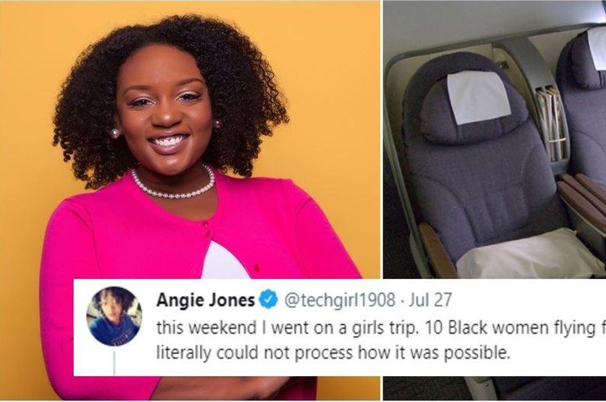 black women, angie jones, successful women, airplanes, x twitter,