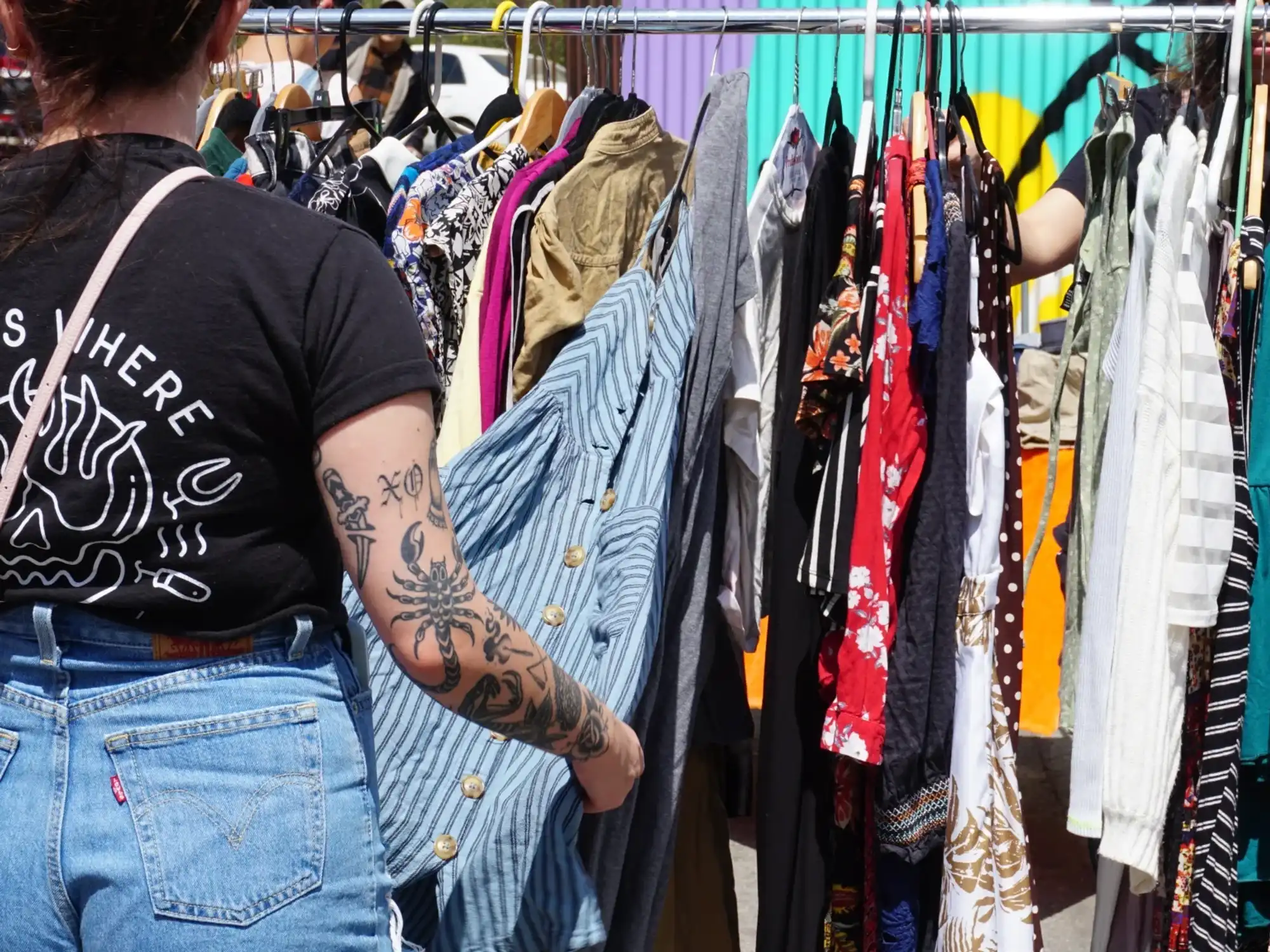 clothes, rack, reused, recycle, sustainability