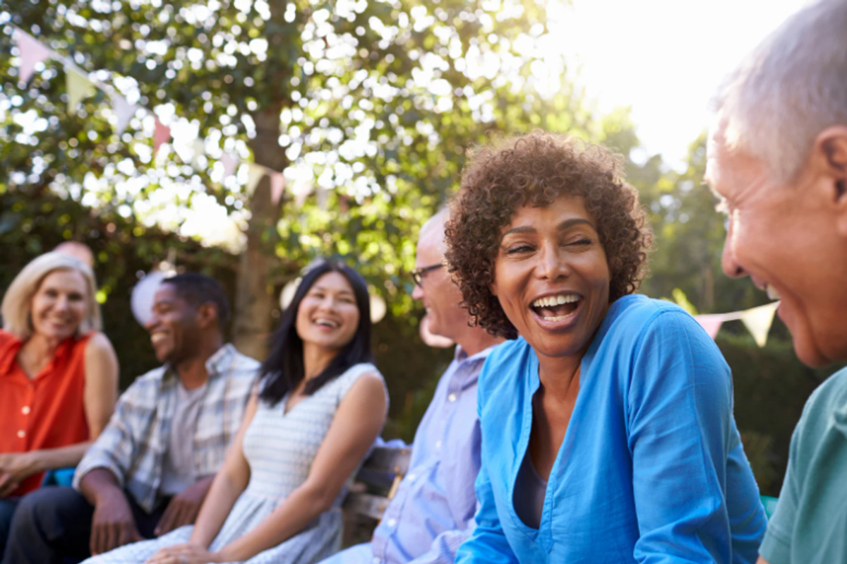 gen x, gen xers, friends, old friends, laughing