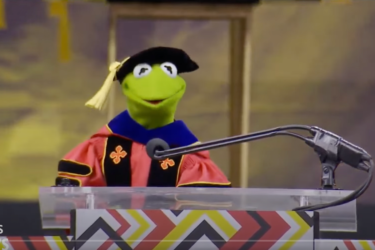 kermti speech, kermit umd speech, kermit commencement sppech, commencement speech, jim hensen, muppets