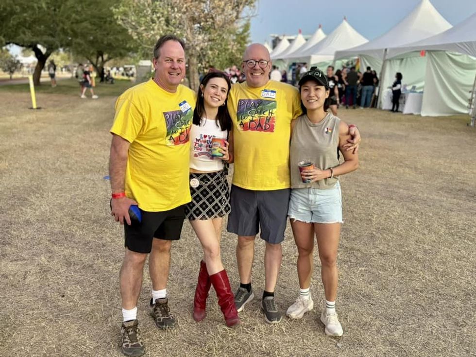 One dad's wholesome game at Pride events has made him a living legend