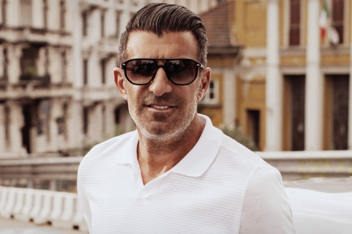 luís figo con lozza celebro gli occhiali made in italy da Laverita.info luís figo con lozza celebro gli occhiali made in italy