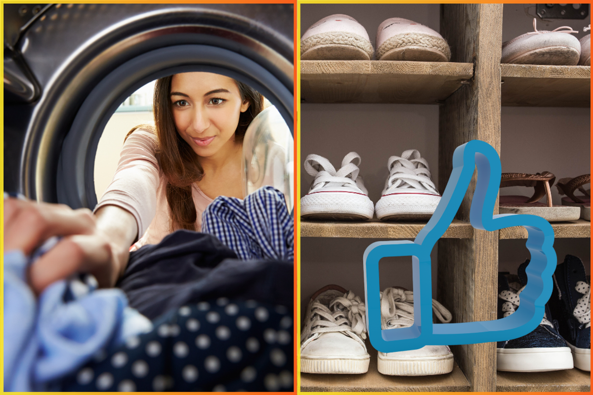 washing machines, shoes, unexpected items, dryers