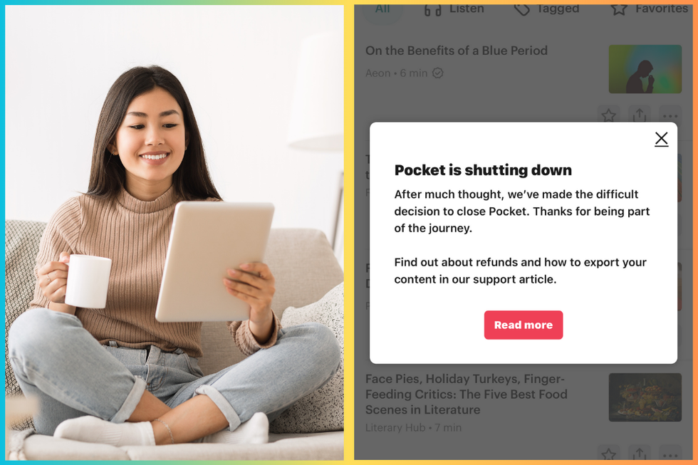 Save-it-later app, Pocket, is shutting down. I’m going to miss it.