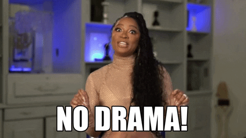 No hay drama, drama, drama, discreto, sin complicaciones, generaciones