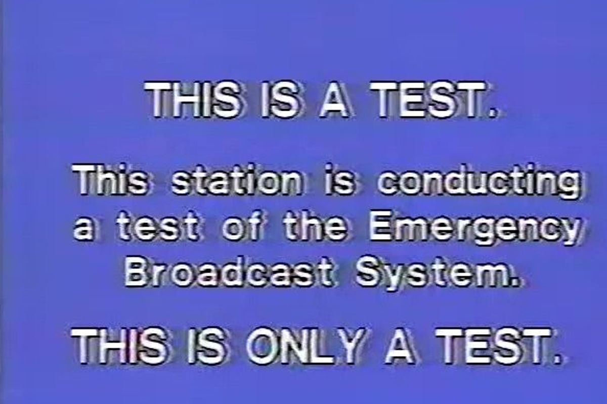 FCC, television, emergency broadcast system, testing, broadcast