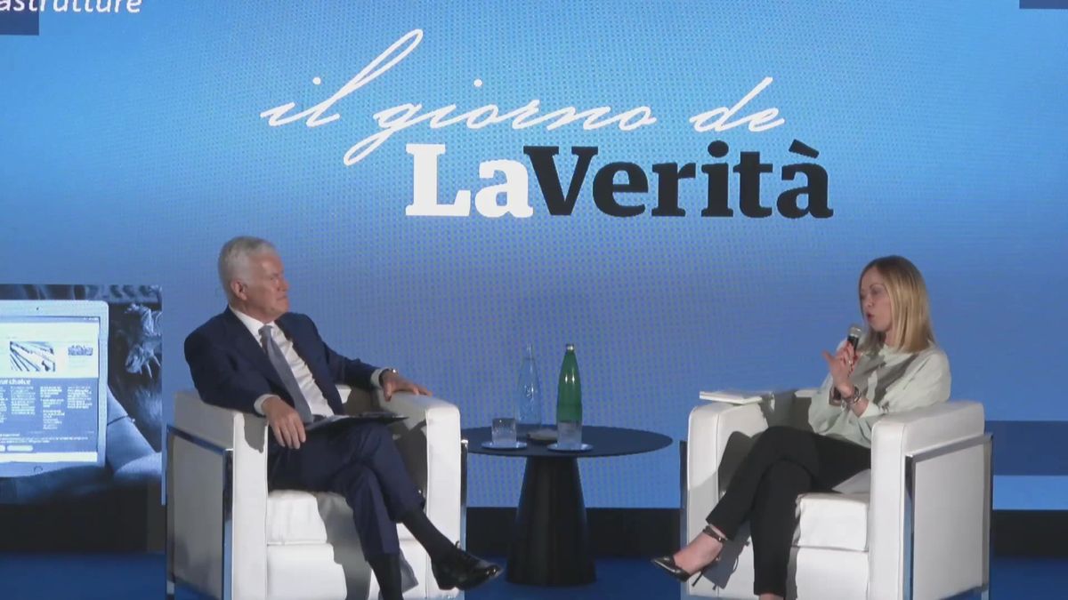 Belpietro intervista il premier Meloni a «Il giorno de La Verità»