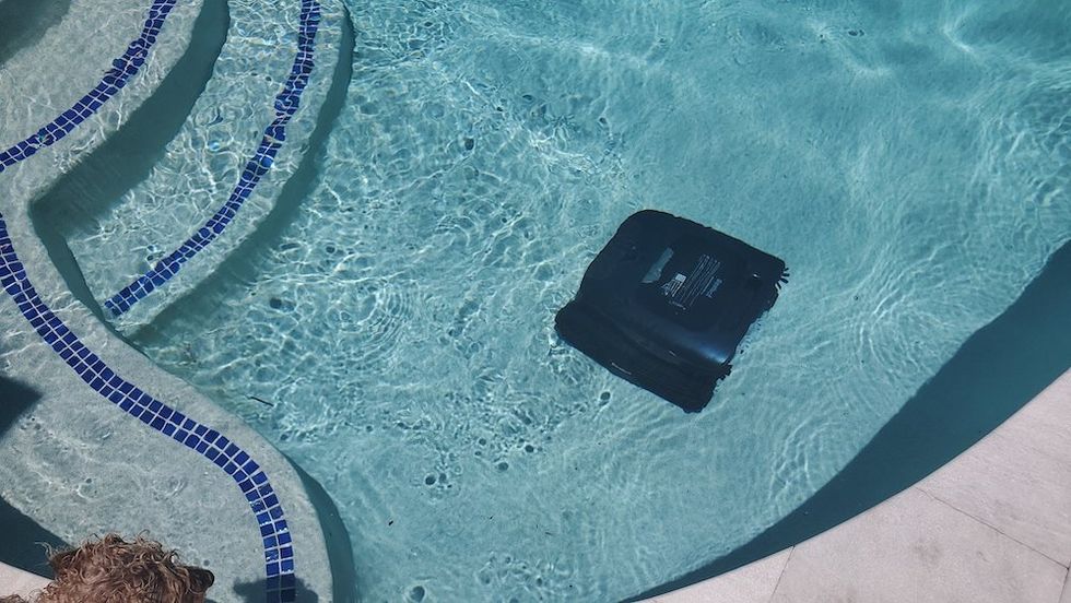 photo of Beatbot AquaSense 2 Ultra Robotic Pool Cleaner in a pool cleaning