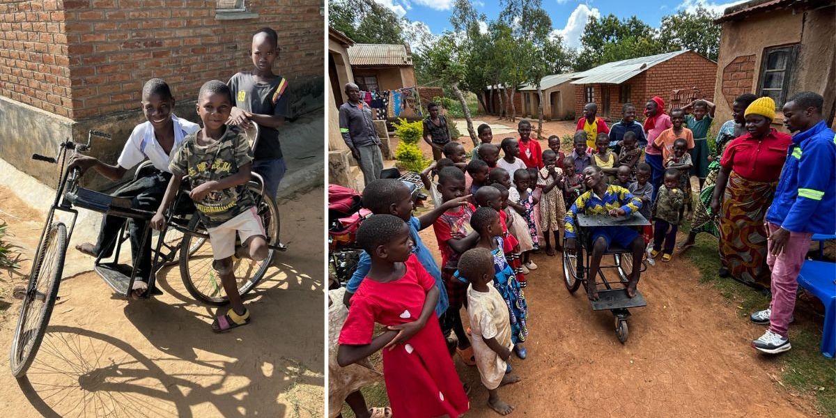 Boy carried two miles to school inspires a locally-made wheelchair mission in Malawi