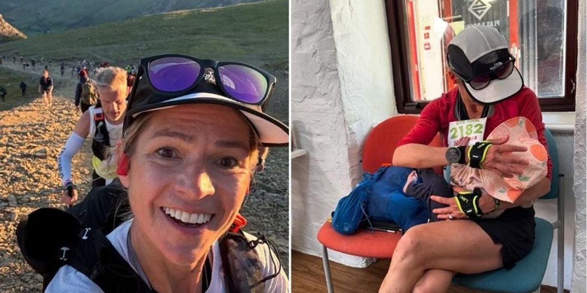 Ultramarathoner stopped to breastfeed her baby three times during her race—and still won