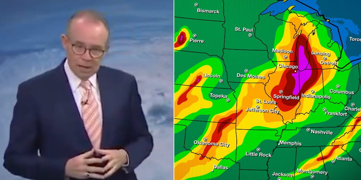 Heartbroken weatherman stops mid-report to explain on live TV why he 'can't' forecast anymore