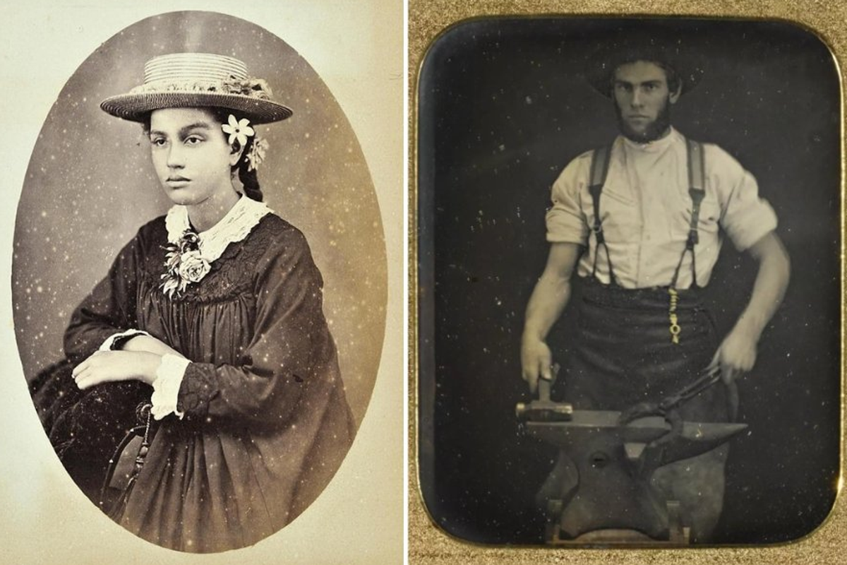 old photos, black and white photos, 1800s photos, no-smile photos, first photos, blacksmith