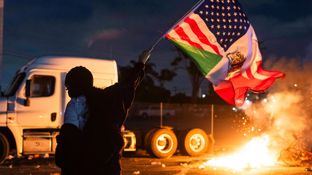 Violent Protests In Los Angeles Serve Up Trump's Midterm Propaganda