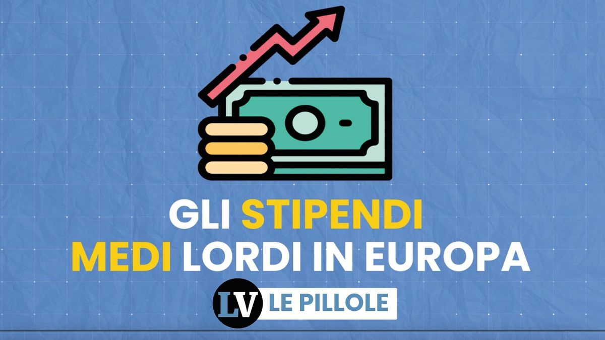 Gli stipendi medi lordi in Europa
