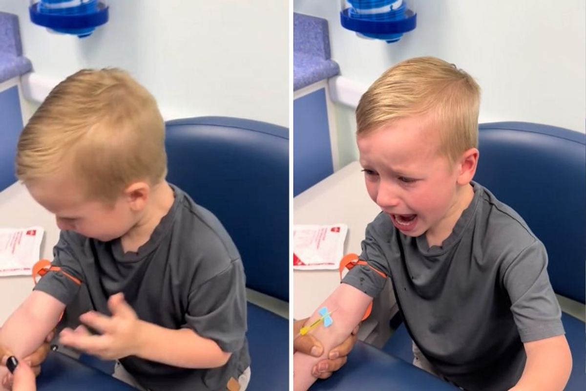 blood draw, child getting blood taken, courage, childhood leukemia