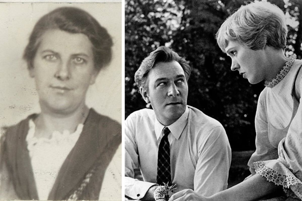 maria von trapp, maria and georg von trapp, the sound of music, love story
