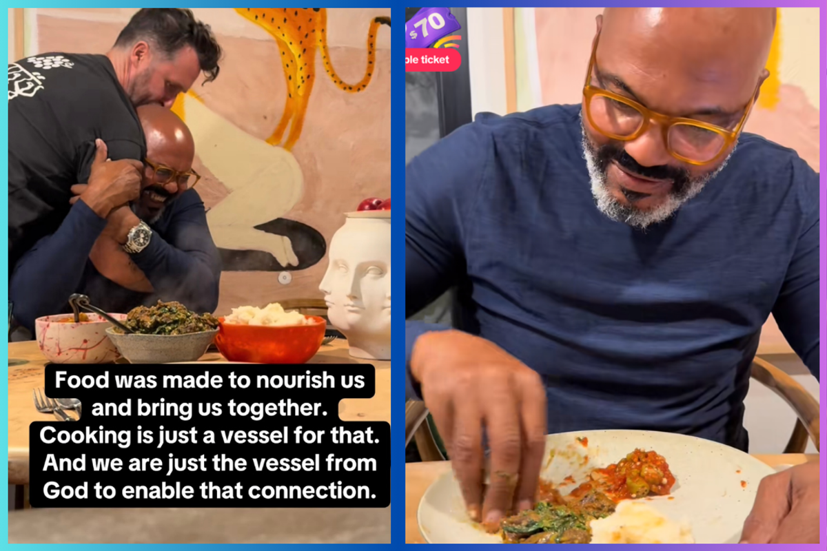 men, hugging, Zimbabwe, friendship, food