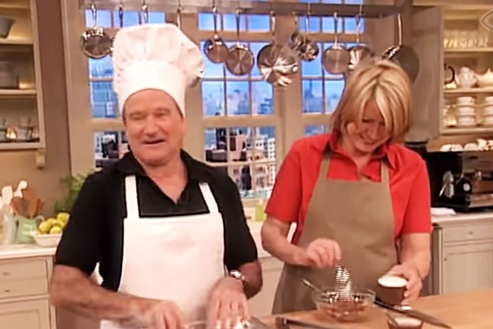 The time Martha Stewart invited Robin Williams on her show and could barely hold it together