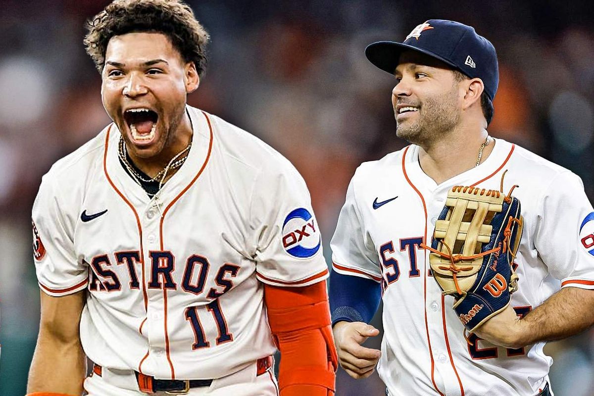 Astros Hunter Brown, Cam Smith, Jose Altuve