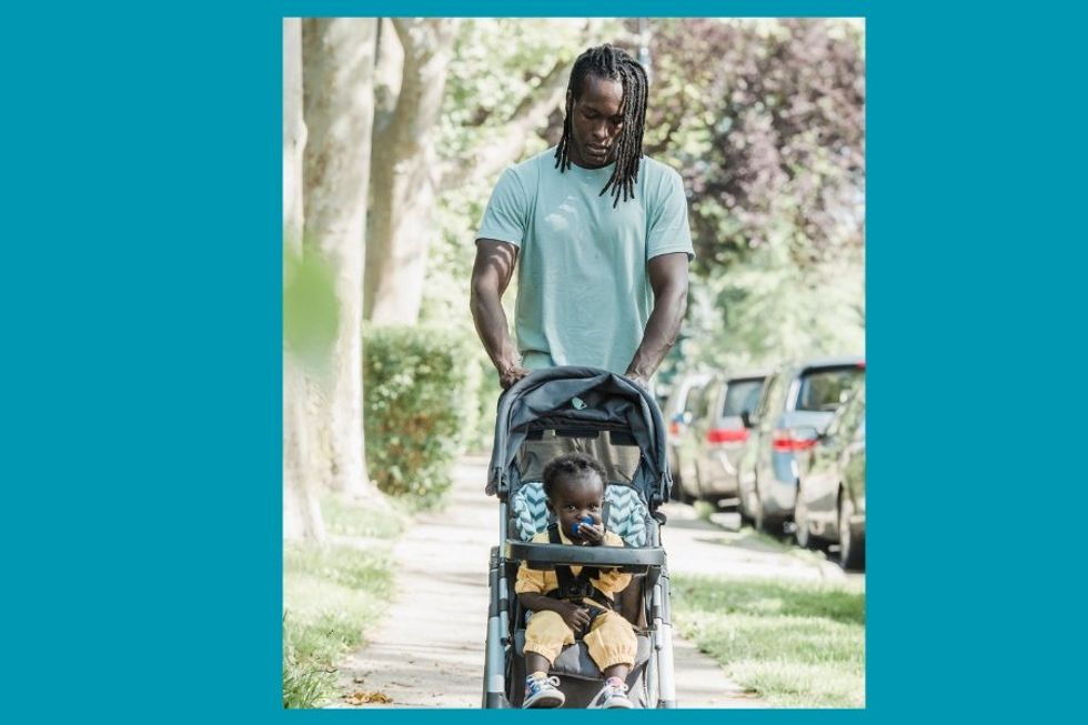Dad with postpartum depression took his baby on a walk. It started a mental health movement.