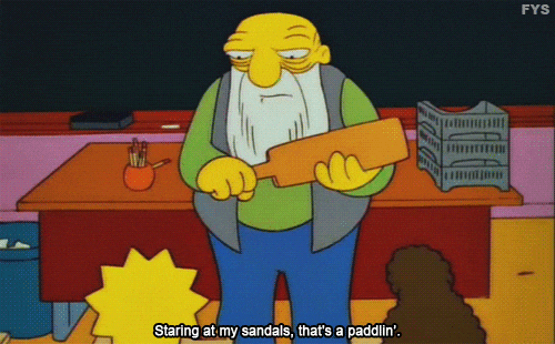 gif, paddlin, corporal punishment, punishment, school