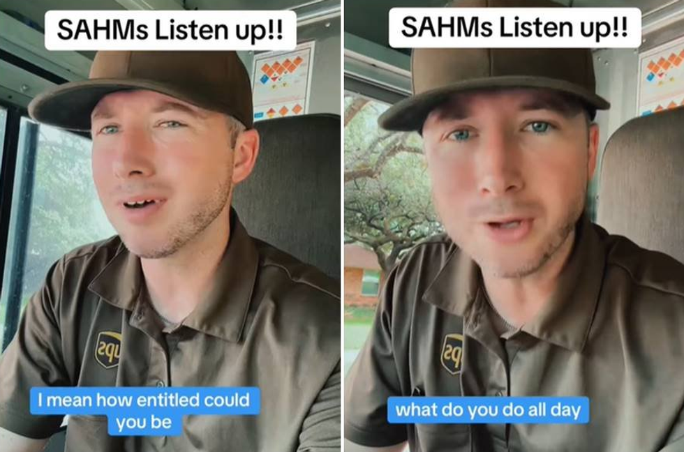 'SAHMs Listen up!': Texas UPS driver has blunt message about entitlement and stay-at-home moms