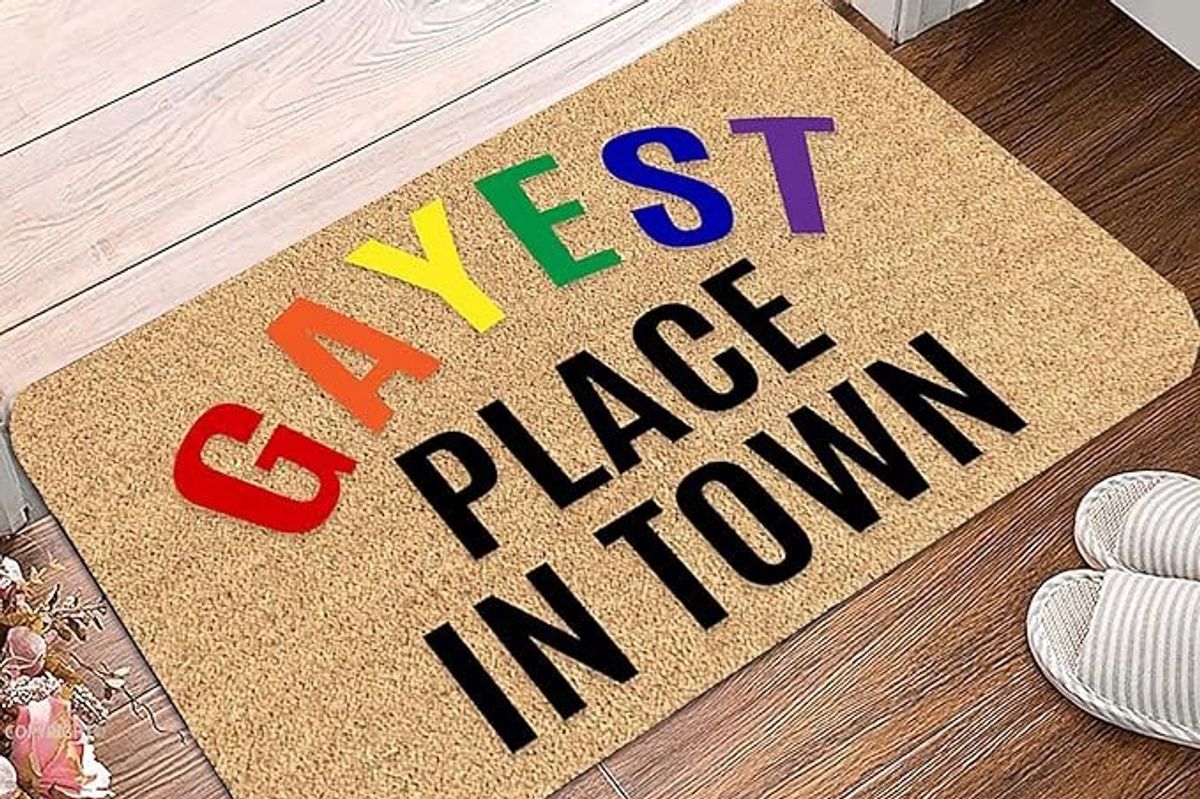 pride month, lgbtq door stop, gay pride, lesbian pride, gayborhoods