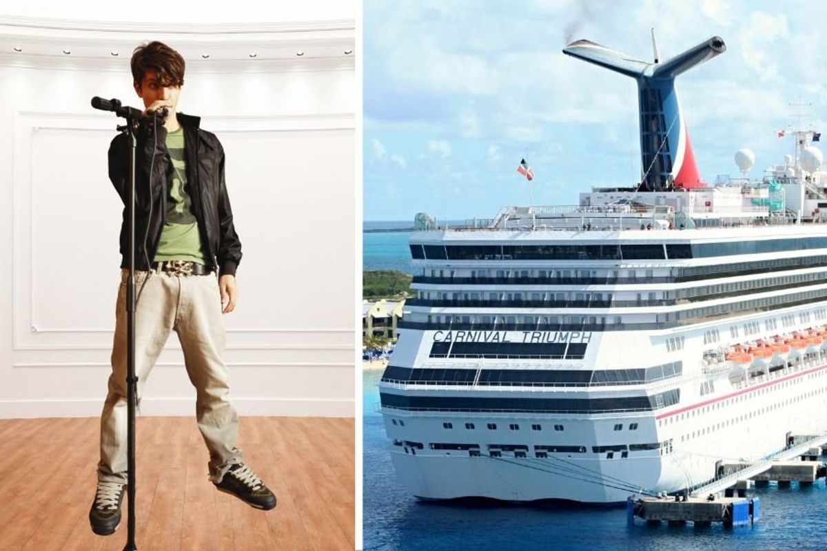 Tyler on cruise; Tyler singing; kid singing on cruise; Tyler on Carnival; cruise ship; karaoke