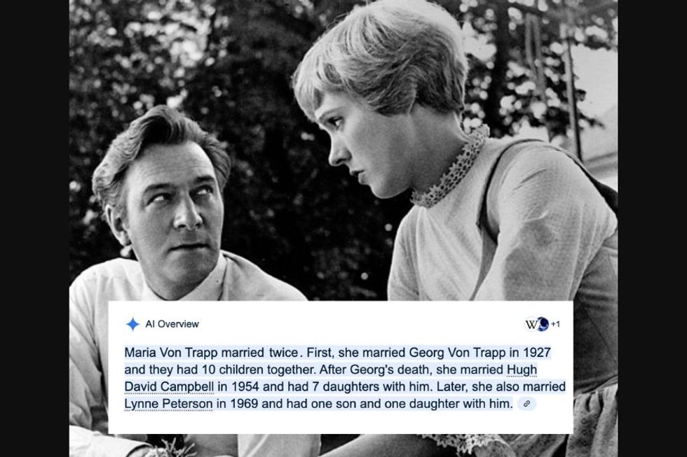 I Googled to see if Maria Von Trapp remarried after Georg died. The result was horrifying.