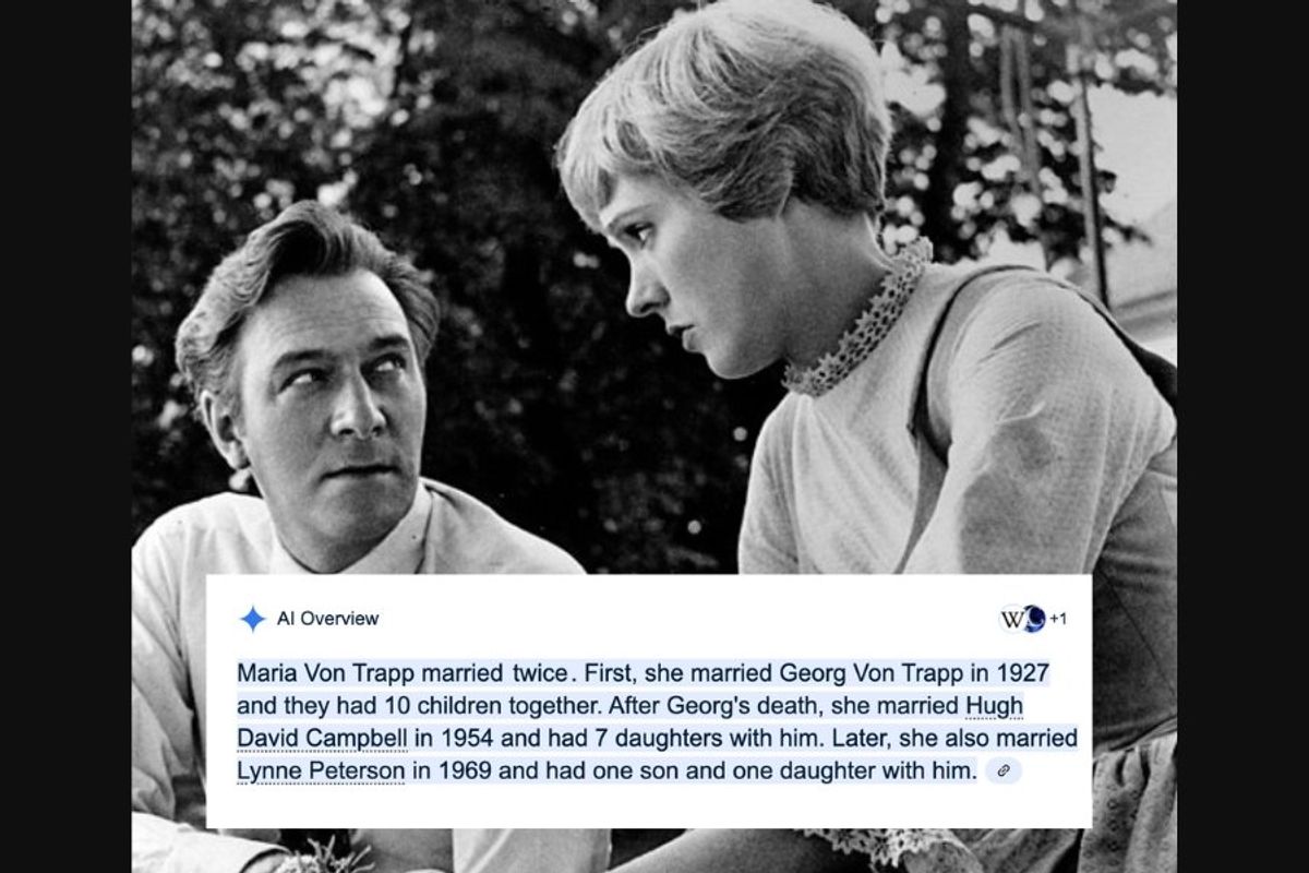 maria von trapp, google AI overview, false information, misinformation
