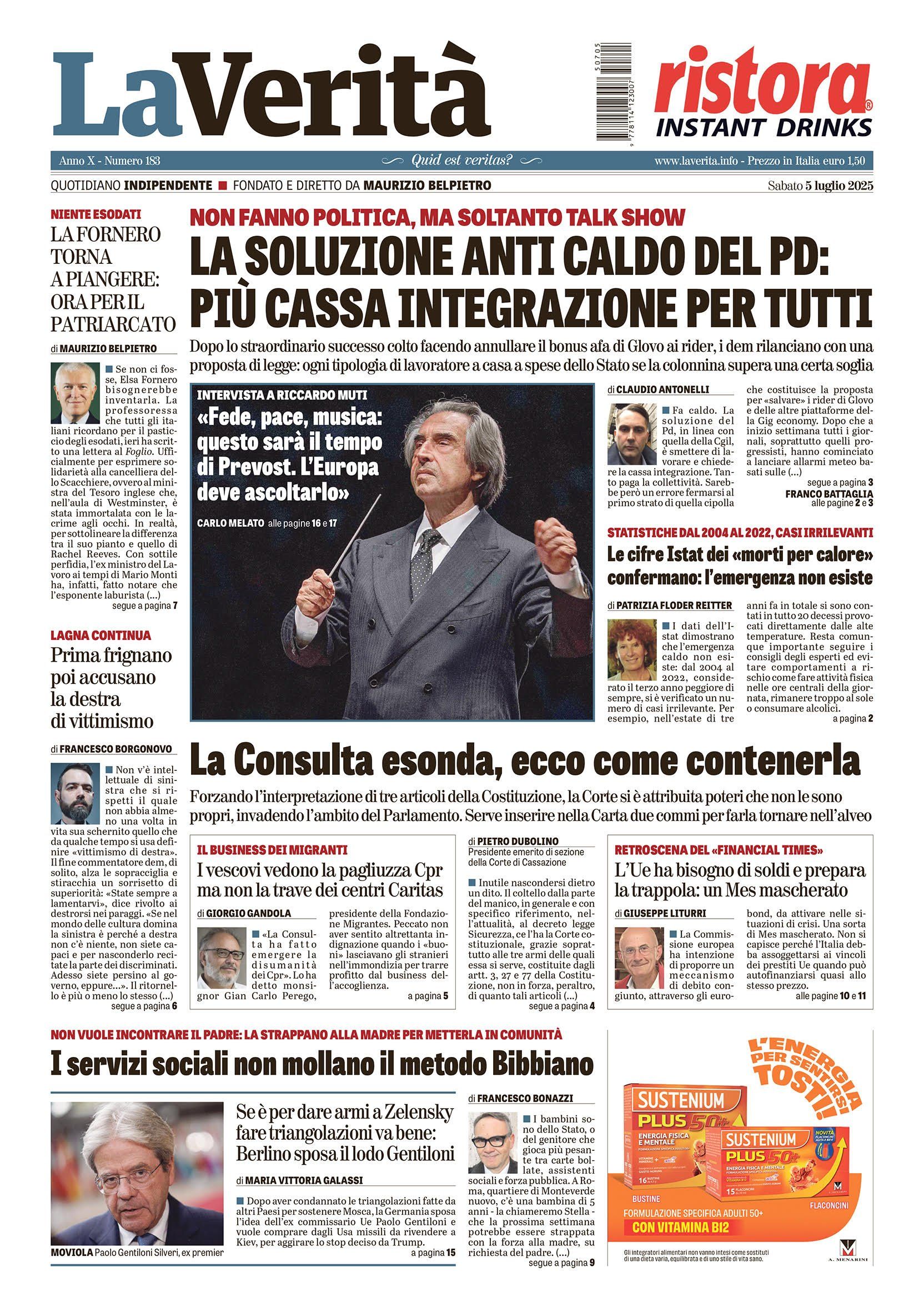 Oggi in edicola