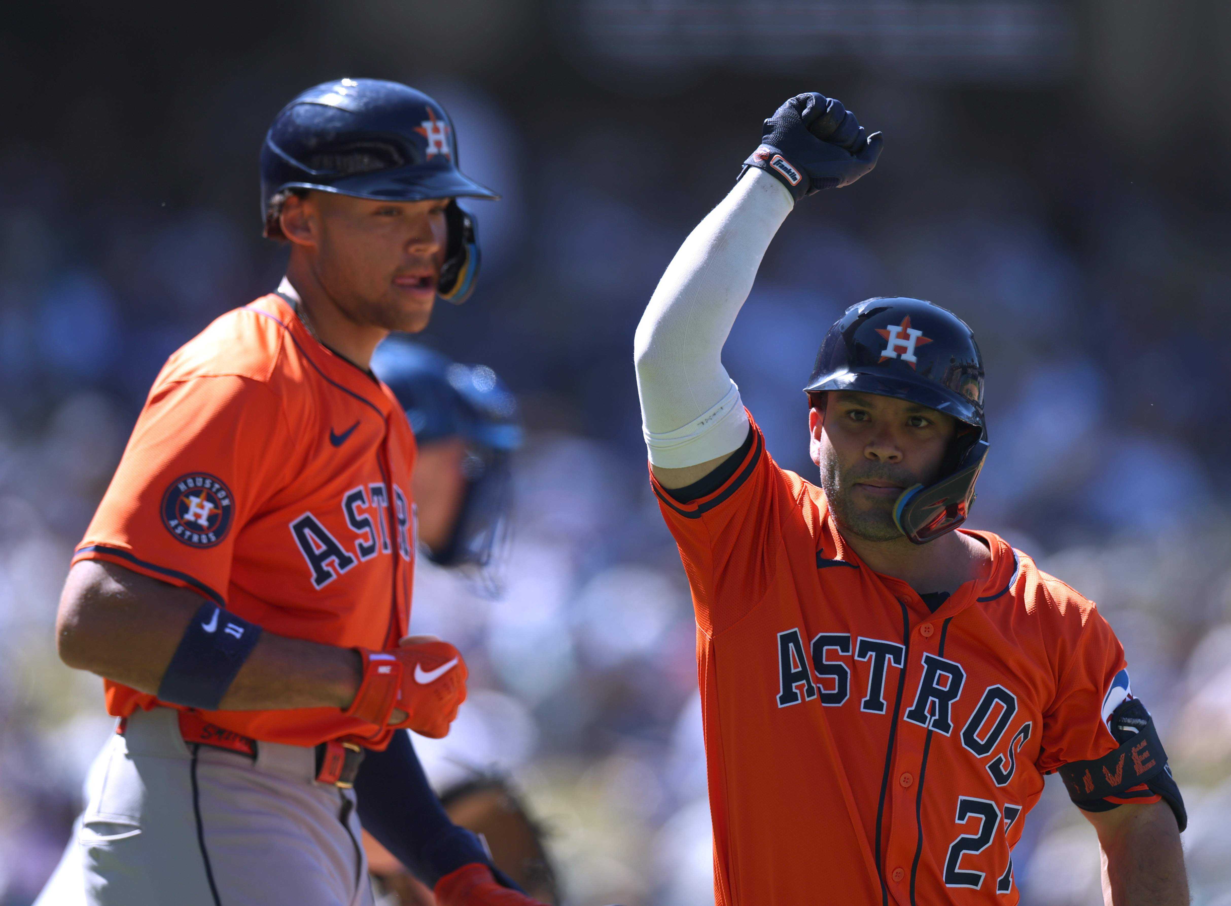 Astros' power and pitching prove too much in L.A.