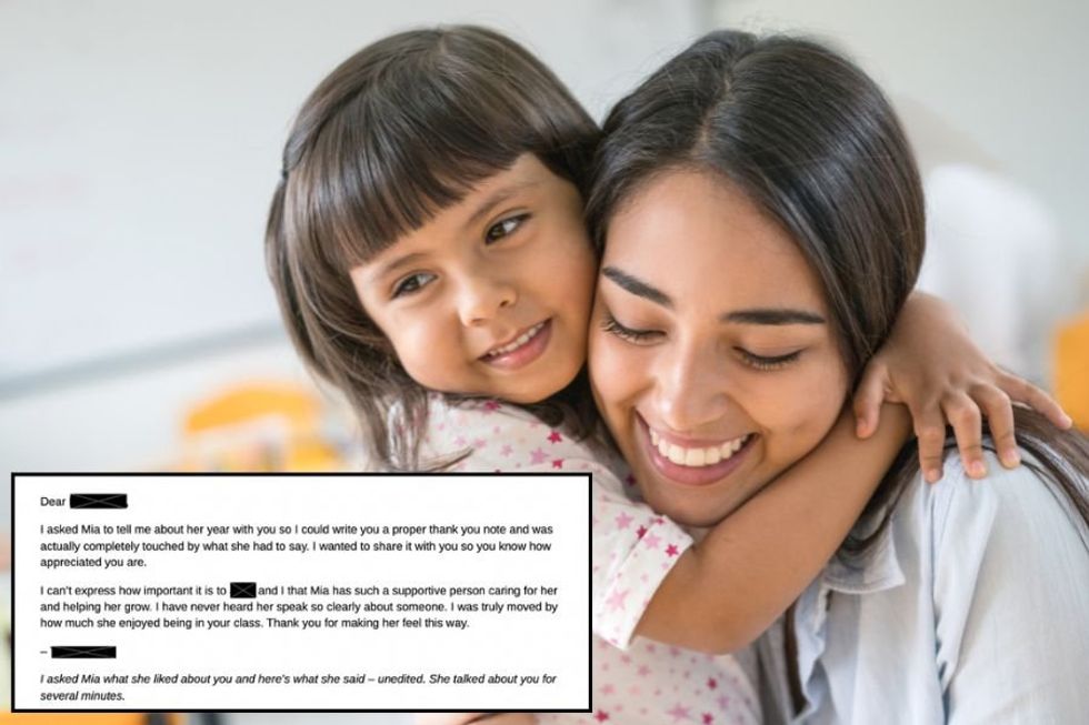 Mom asked daughter what she liked about her 2nd grade teacher, and got a touching reply