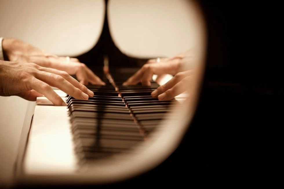 piano, piano duets, music, mystery neighbor