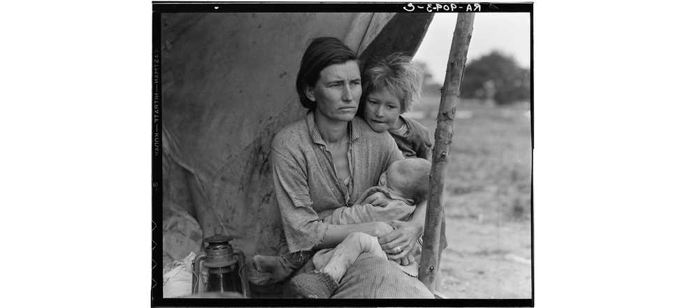 the great depression; Florence Thompson; Mona Lisa of the Great Depression; Mona Lisa; the depression; depression era