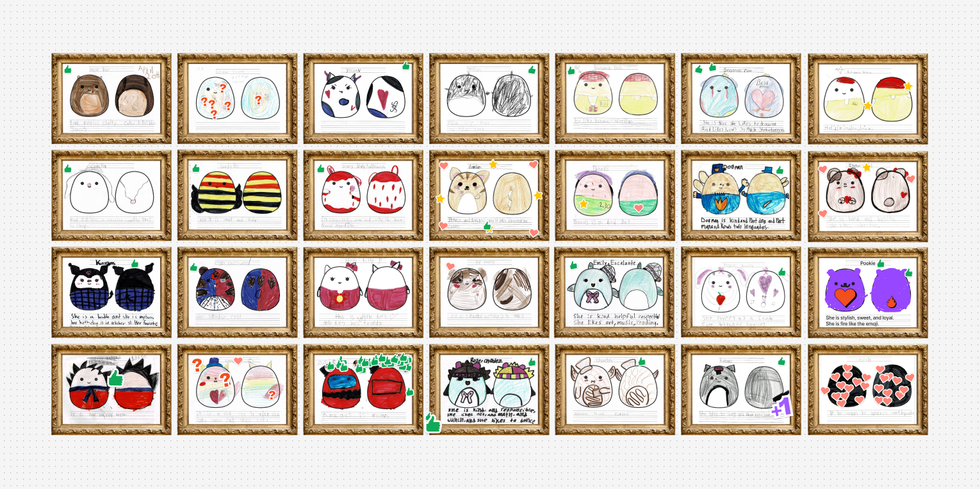 squishmallow designs, teacher creates custom squishmallows, squishmallows, toys, teaching, kids