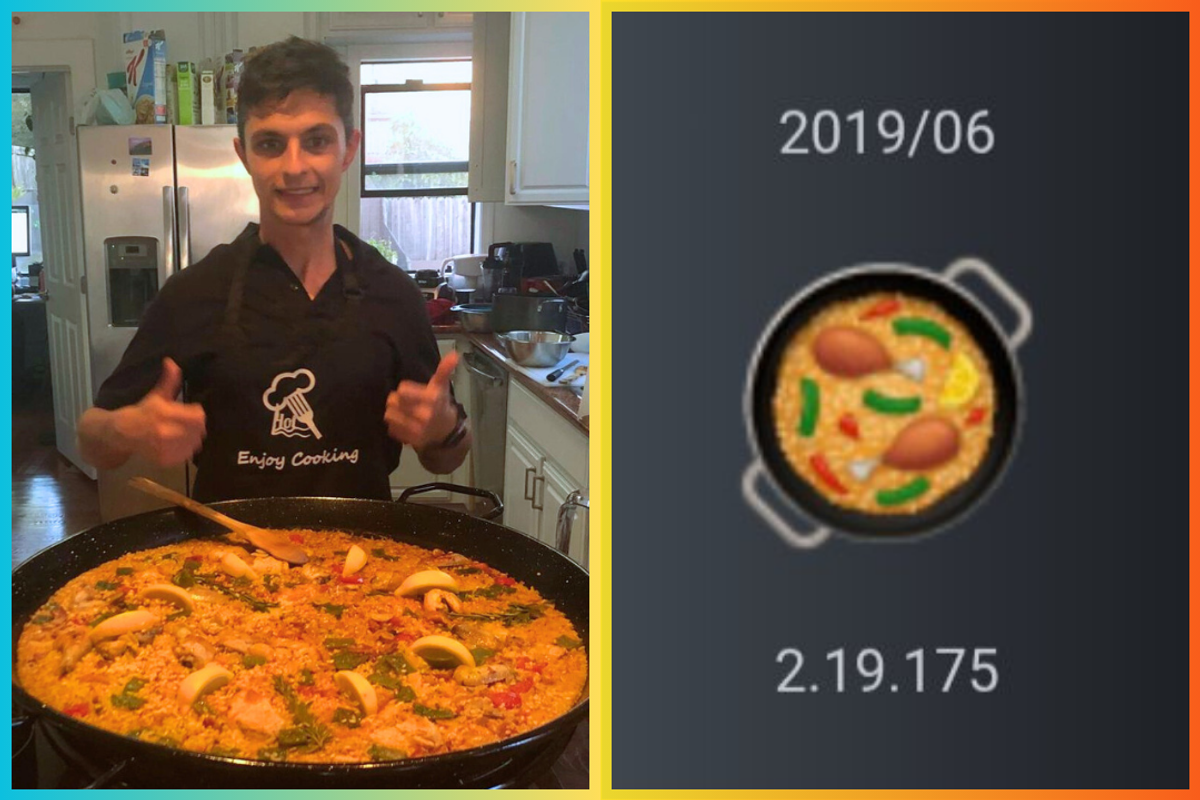 paella, app, grandma, recipe, emoji