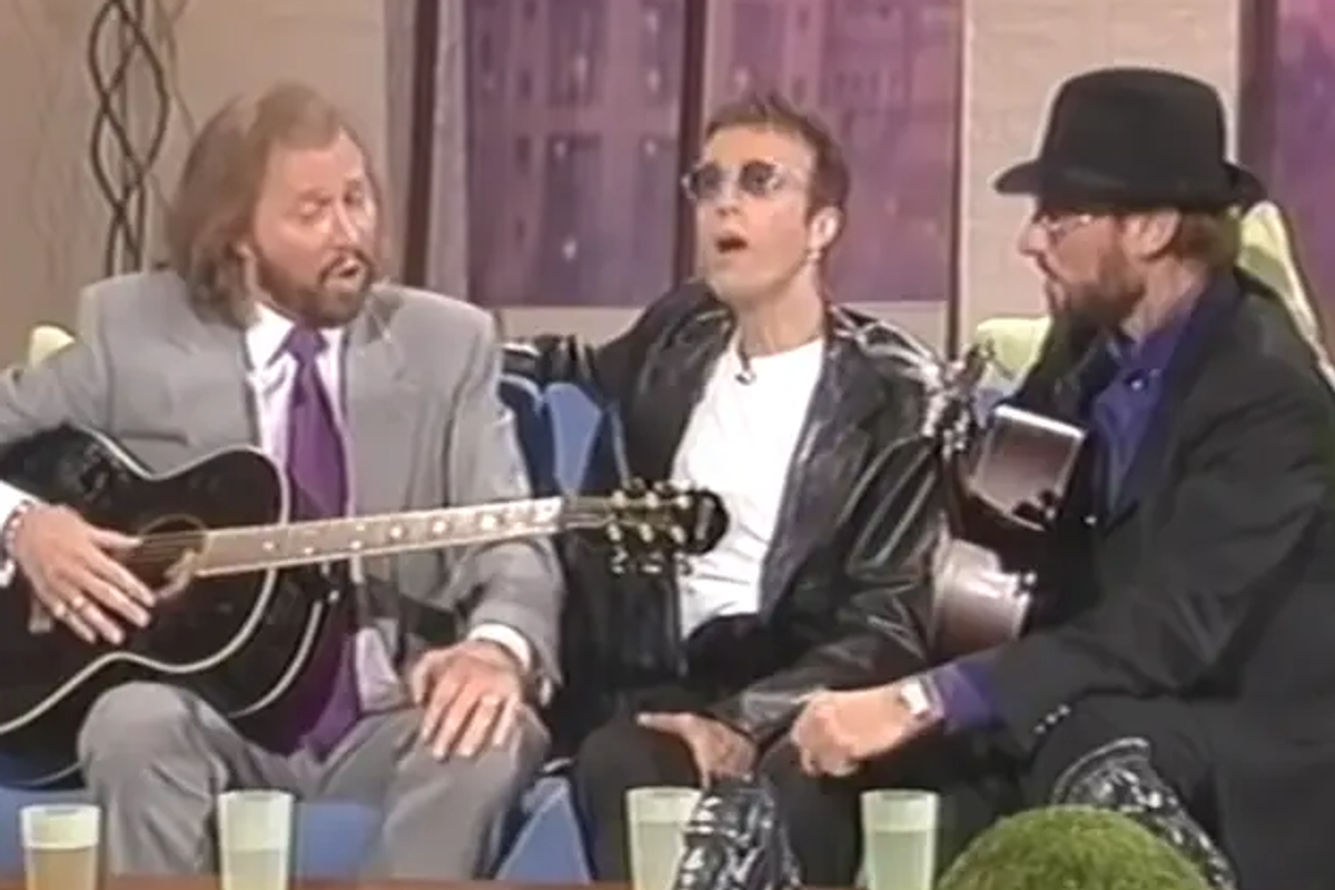 The Bee Gees perform 'How Deep Is Your Love' live—and a capella—in resurfaced 1998 clip