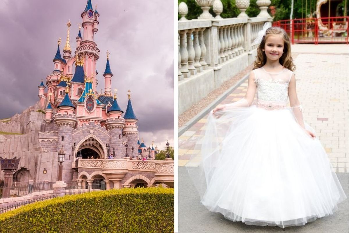 Disneyland Paris; Disneyland wedding; Disneyland fake wedding; child bride; child bride prank