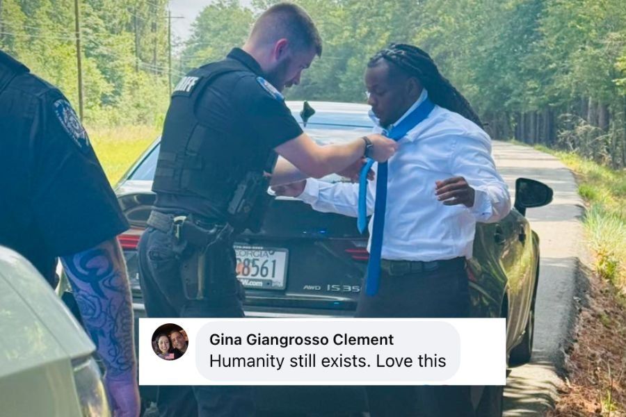 speeding ticket, funeral, feel good stories, louisiana, cops, positive news