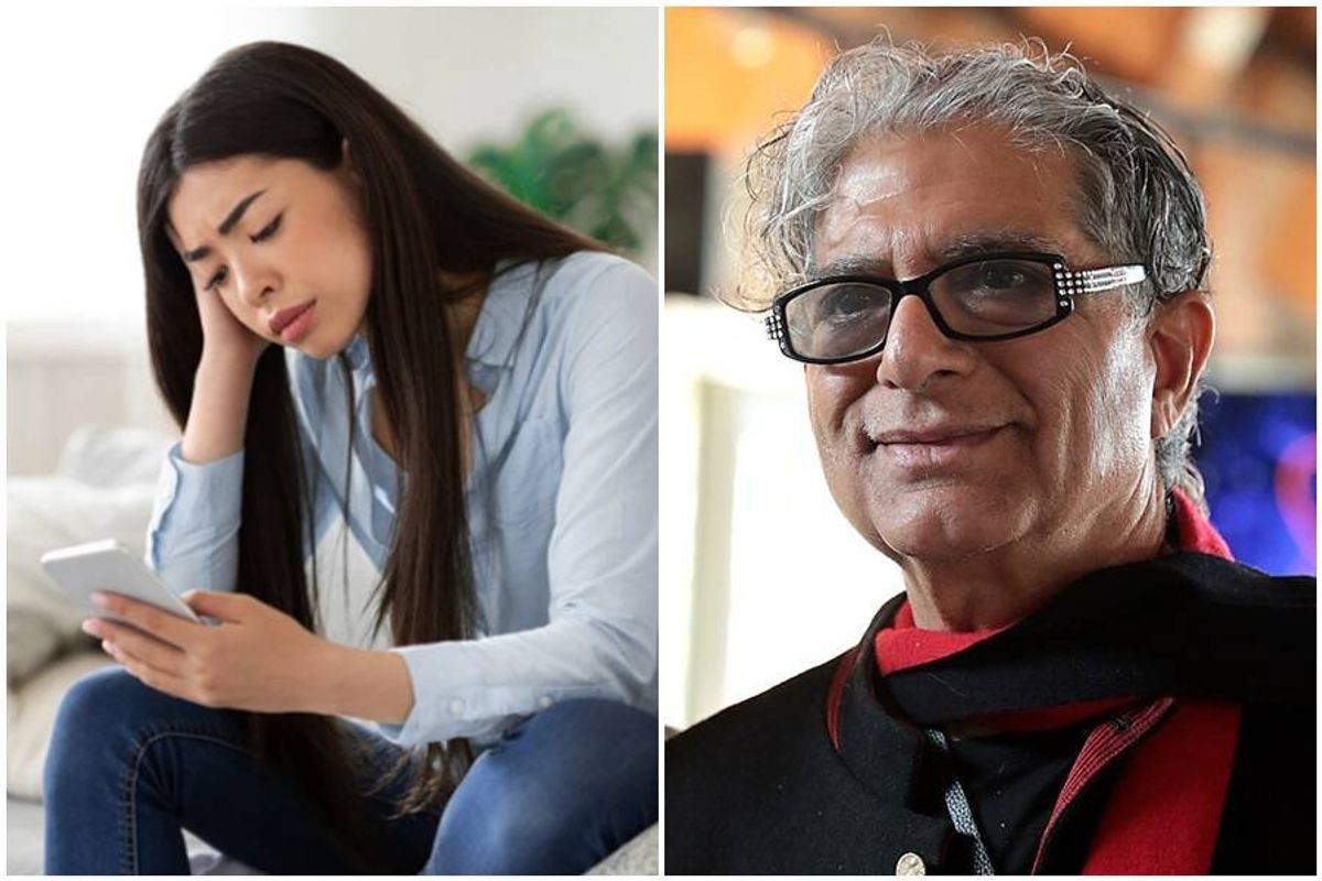 deepak chopra, depression, smartphone, wisdom, consciousness, deepak chopra wisdom,