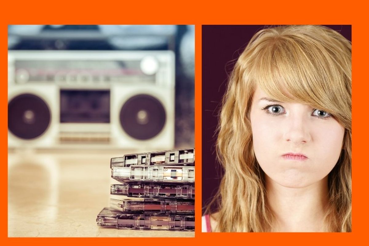 boombox, cassette tape, gen x, gen z, old tech