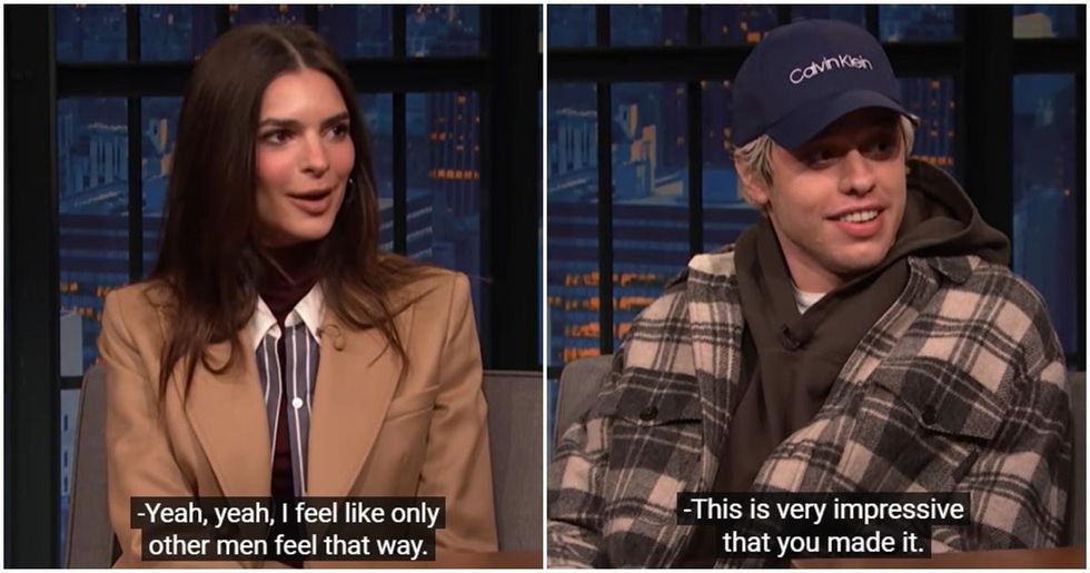Emily Ratajkowski explains why women find Pete Davidson so attractive