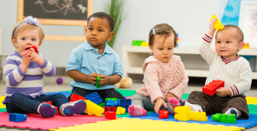 babies, baby names, funny baby names, kids on rug, blockls