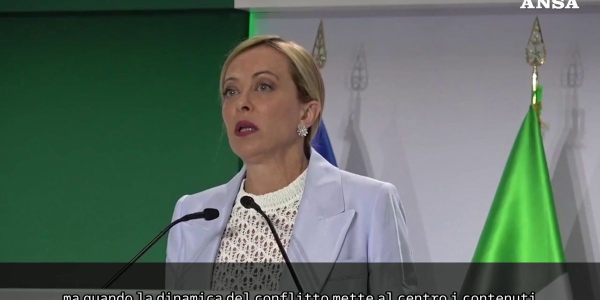 meloni rispetto il conflitto ma non se antagonista per principio