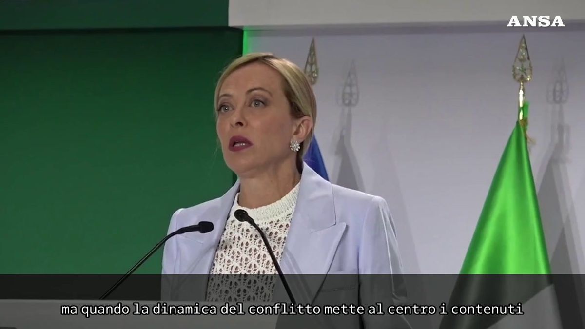 Meloni: «Rispetto il conflitto, ma non se antagonista per principio»