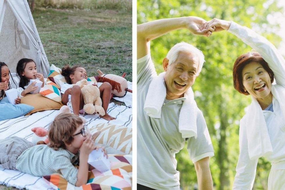 Grandparents create next-level at-home 'summer camp' for their visiting grandkids